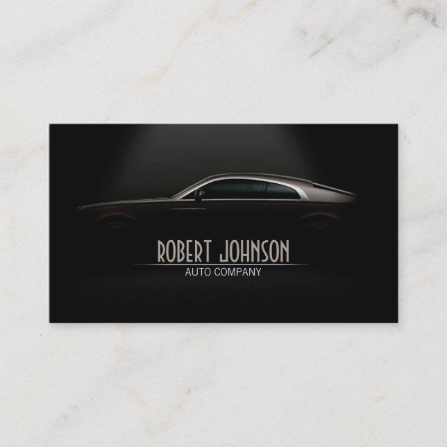 Stylish automotive business card (Front)