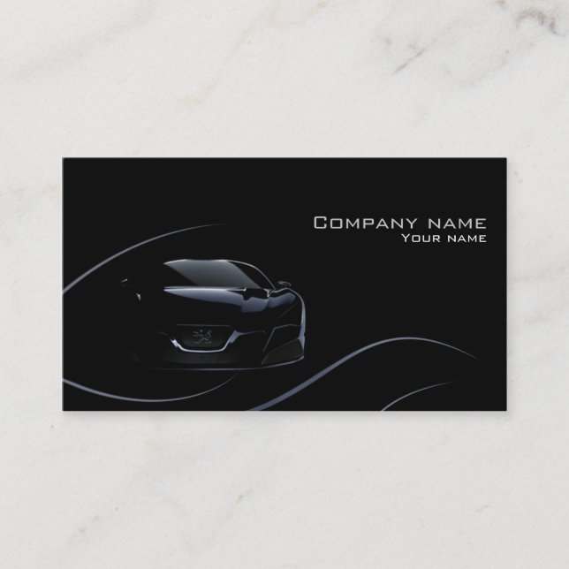Stylish automotive business card (Front)