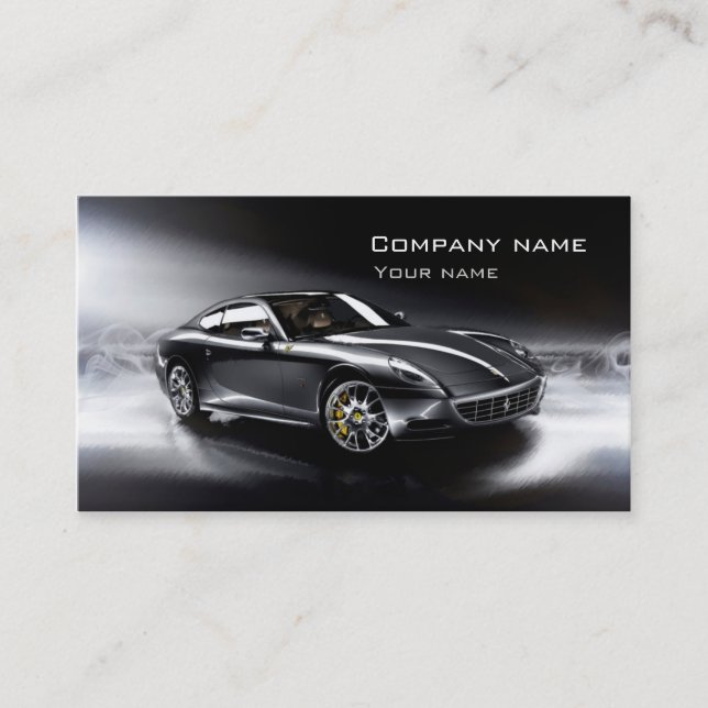 Stylish automotive business card (Front)