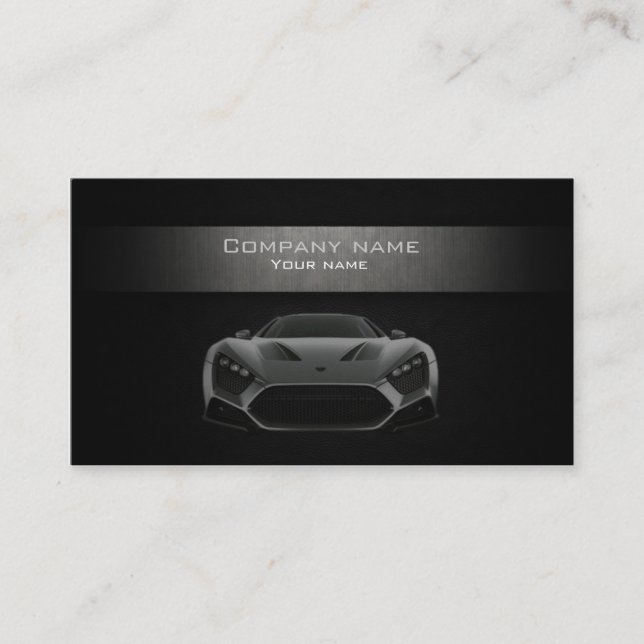 Stylish automotive business card (Front)