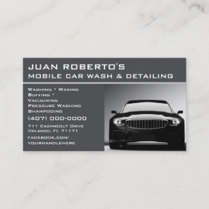 Stylish automotive business card
