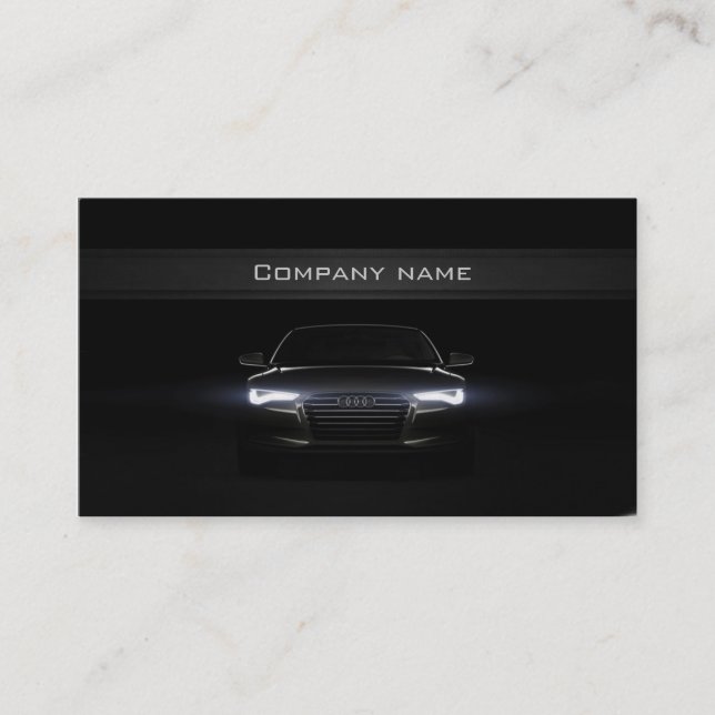 Stylish automotive business card (Front)