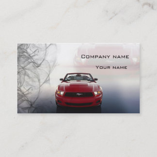 Stylish automotive business card