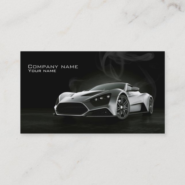 Stylish automotive business card (Front)