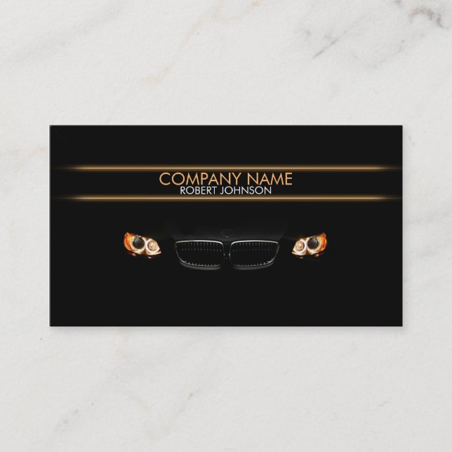 Stylish automotive business card (Front)