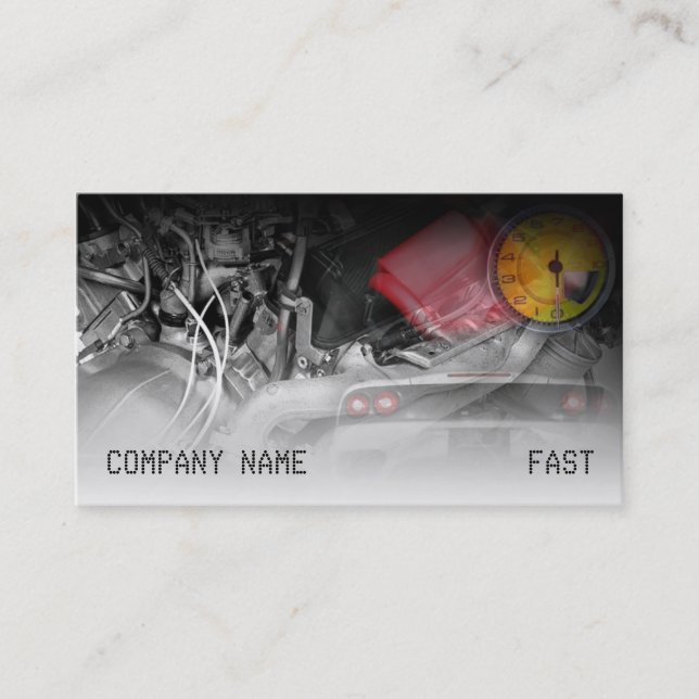 Stylish automotive business card (Front)