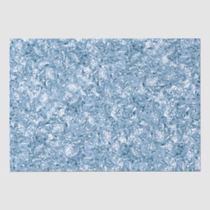 Stylish Baby Blue Shimmer Glitter Glam Pattern Tissue Paper