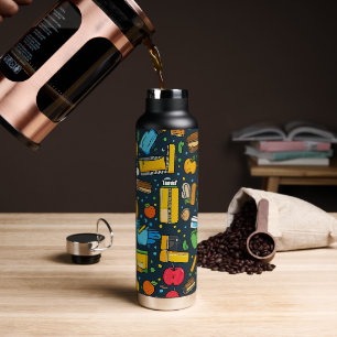 Stylish Back to School Icons  Water Bottle