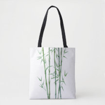 Stylish Bamboo Leaves Tote Bag