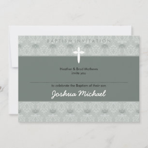STYLISH BAPTISM INVITES :: pretty 7aL