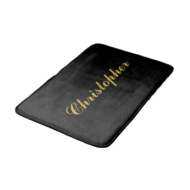 Stylish Bath Mat Featuring Your Name Design (Angled)