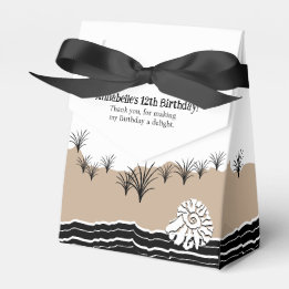 Stylish Beach Party Happy 12th Birthday  Favour Box