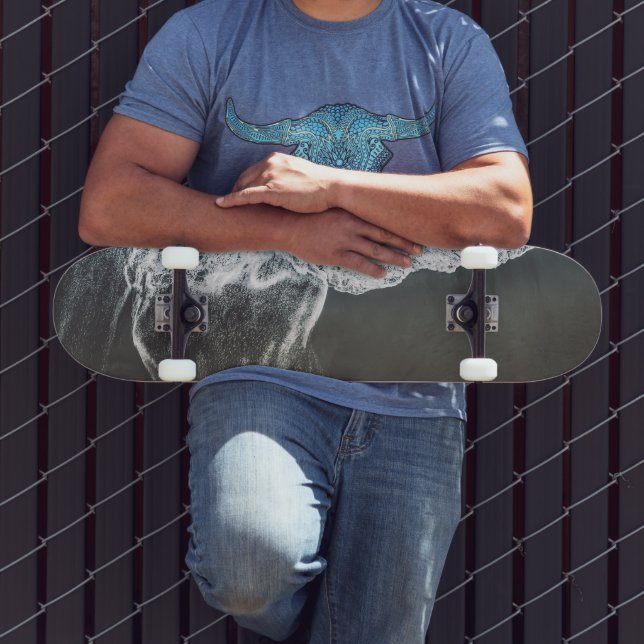 Stylish Beach Vibes Abstract Skateboard (Outdoor 3)