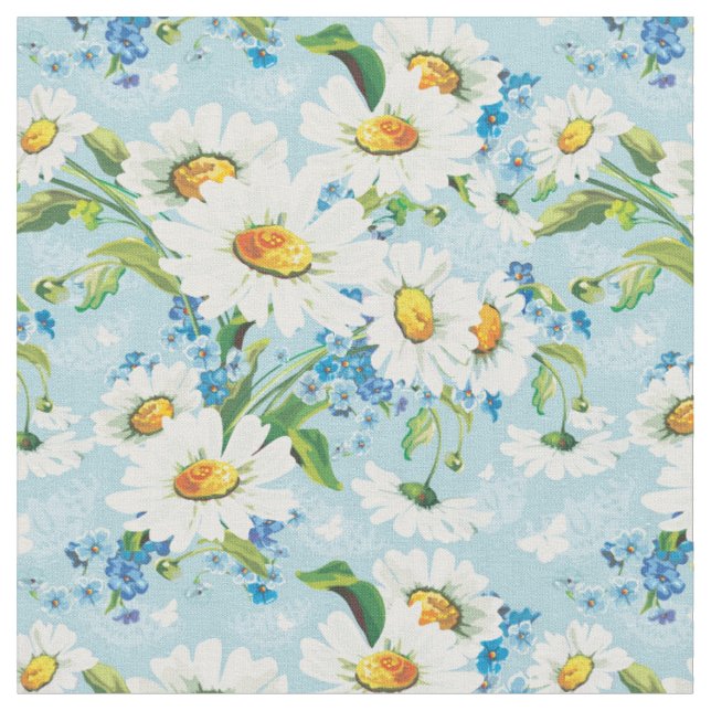 Stylish beautiful bright floral pattern 2 fabric (Close Up)