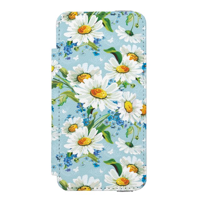 Stylish beautiful bright floral pattern 2 incipio iPhone wallet case (Folio Front)