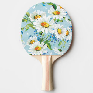 Stylish beautiful bright floral pattern 2 ping pong paddle