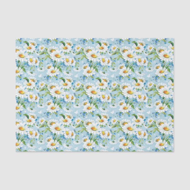Stylish beautiful bright floral pattern 2 tissue paper (Front)