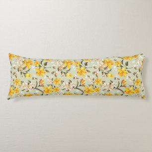 Stylish beautiful bright floral pattern body cushion