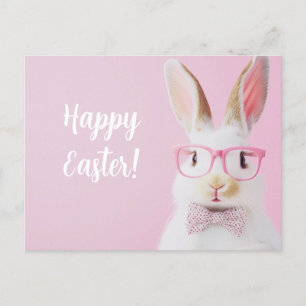 stylish beautiful rabbit  for Easter Holiday Postcard