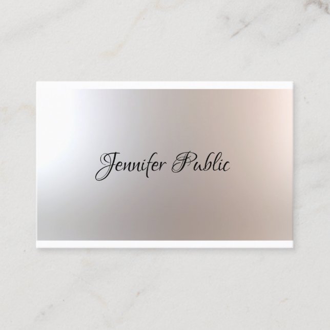 Stylish Beauty Salon Makeup Artist Trendy Template Business Card (Front)