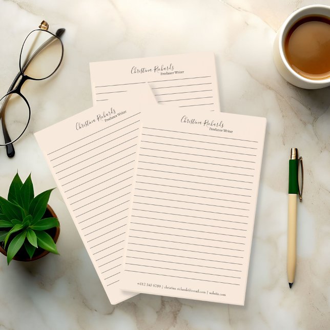 Stylish Beige Minimalist Post-it Notes (Creator Uploaded)