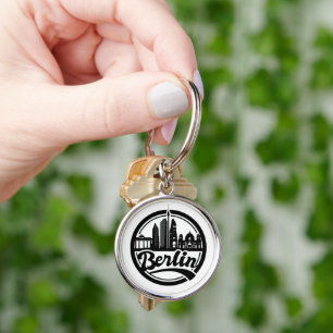 Stylish Berlin City Vintage Logo Key Ring