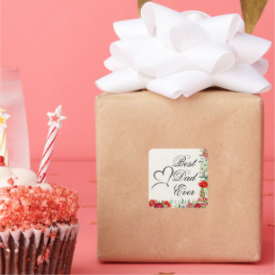 Stylish Best Dad Ever Fathers Day Sticker Design