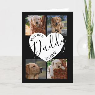 Stylish Best Ever Dog Daddy   Photo  Holiday Card