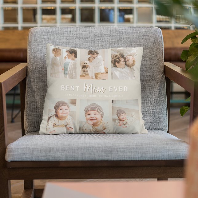 Stylish Best Mom Ever 6 Photo  Cushion (Creator Uploaded)