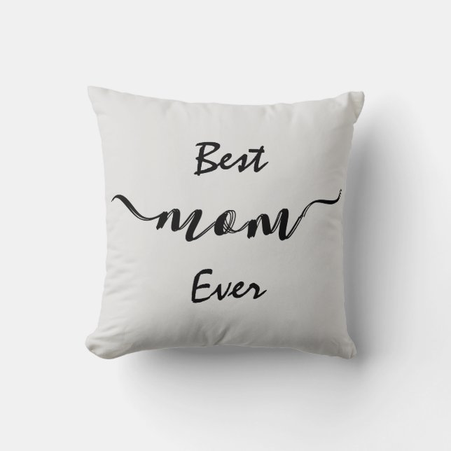Stylish Best Mum Ever Throw Pillow (Front)