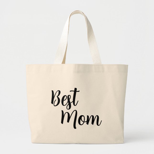 "Stylish Best Mum Large Tote Bag | Trendy  (Front)