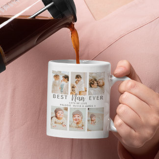 Stylish Best Nan Ever 6 Photo Coffee Mug