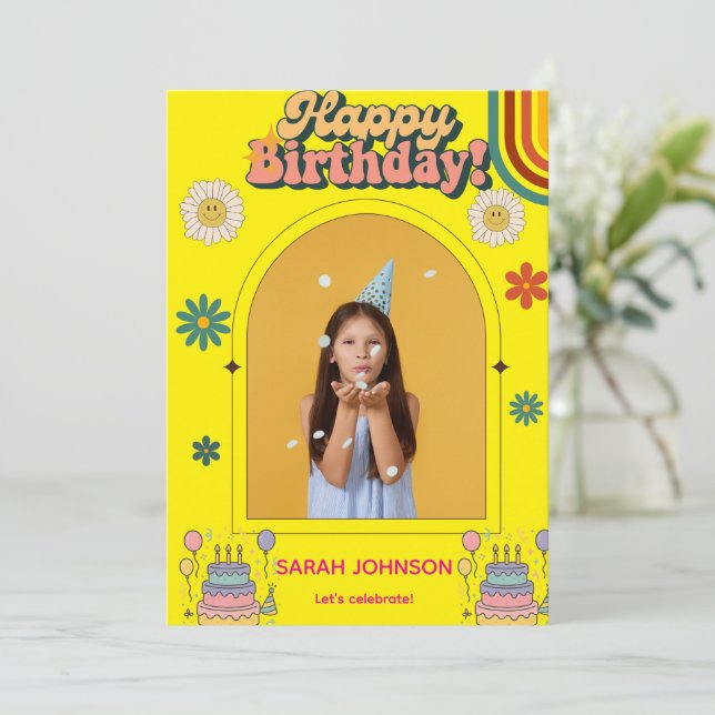Stylish Birthday Invitation | Elegant Party (Standing Front)