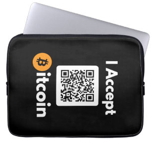 Stylish Bitcoin - Btc crypto  Laptop Sleeve