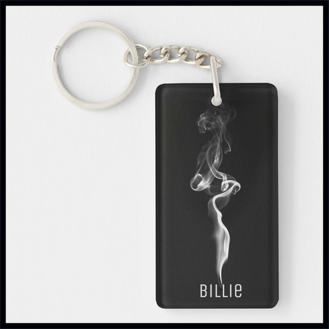 Stylish Black and Grey Smoke Key Ring (Creator Uploaded)