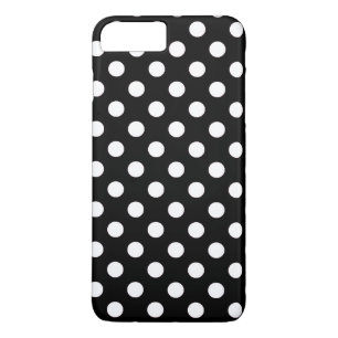 Stylish Black and White Big Polka Dots Pattern iPhone 8 Plus/7 Plus Case