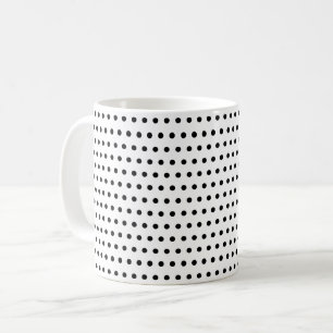 Stylish Black And White, Little Dots Pattern Coffee Mug