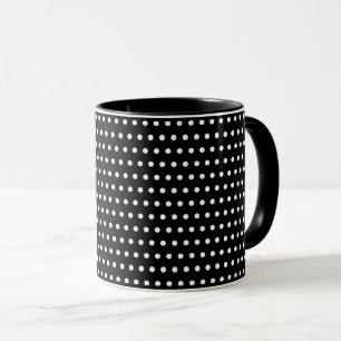Stylish Black And White, Little Dots Pattern Mug