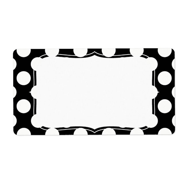 Stylish Black and White Polka Dots Pattern (Front)