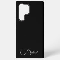 Stylish Black Gifts Monogram Typography Name