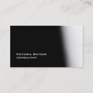 Stylish Black Grey Modern Professional Business Card