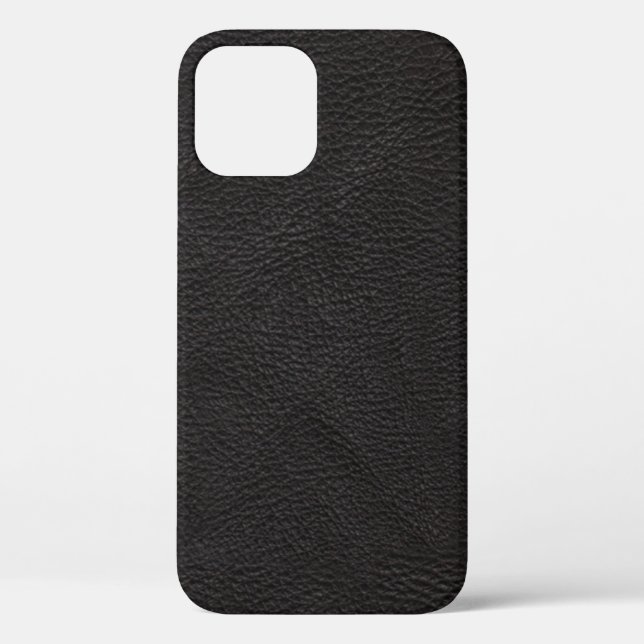 Stylish Black Leather With Texture Case-Mate iPhon Case-Mate iPhone Case (Back)