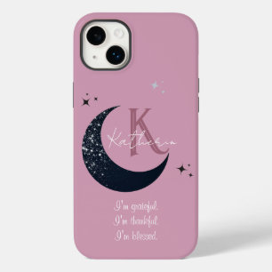 Stylish Black Moon Case-Mate iPhone 14 Plus Case