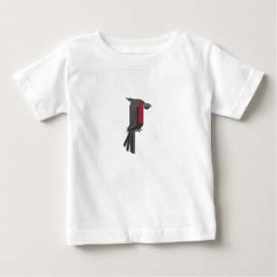 Stylish Black Palm Cockatoo Baby T-Shirt