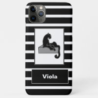 Stylish Black Panther Cat White Modern