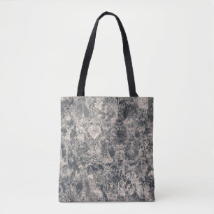 Stylish Black Paris Toile Design Tote Bag