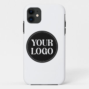 Stylish Black QR Code Design   Elegant Brand iPhone 11 Case