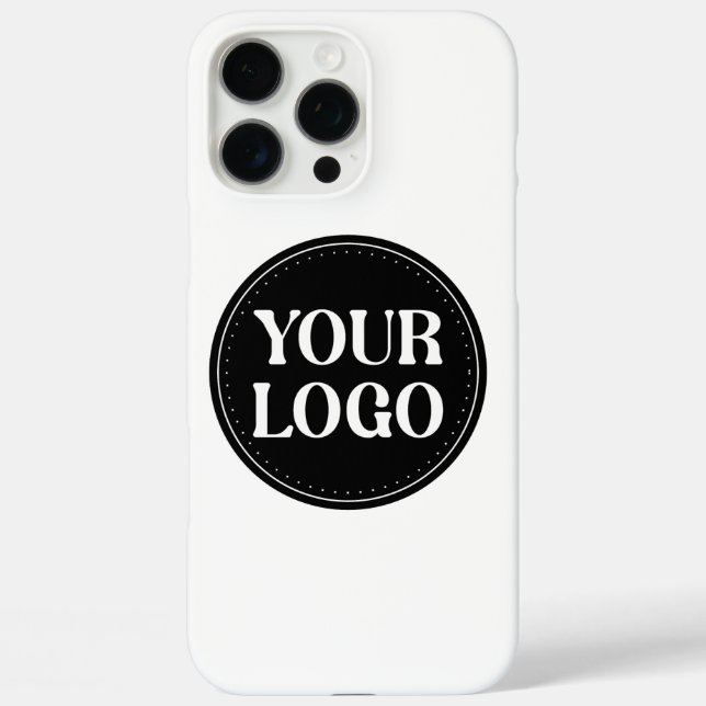 Stylish Black QR Code Design | Elegant Brand Case-Mate iPhone Case (Back)