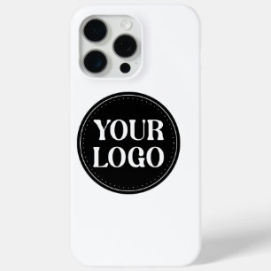 Stylish Black QR Code Design   Elegant Brand iPhone 15 Pro Max Case