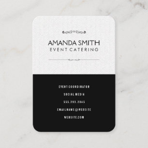 Stylish Black Subtle Wavy Pattern Business Card